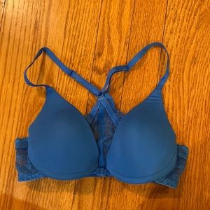 Blue Lace Bra